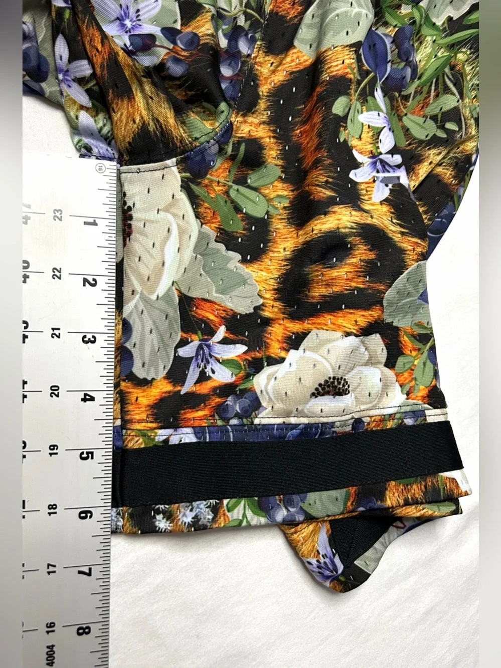 Jordan Diamond Shorts Black Leopard Blue Floral Print Mens L Jungle Unique Rare